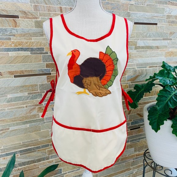 SET OF 3 VINTAGE LOOK SMOCK APRONS - Picture 3 of 15